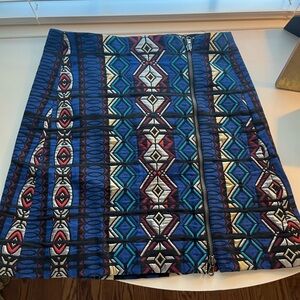 J. Crew Vibrant Patterned Pencil Skirt